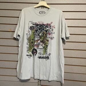 Hard Rock Cafe San Diego Short Sleeve T Shirt Tee XL‎ White Live All 100% Cotton